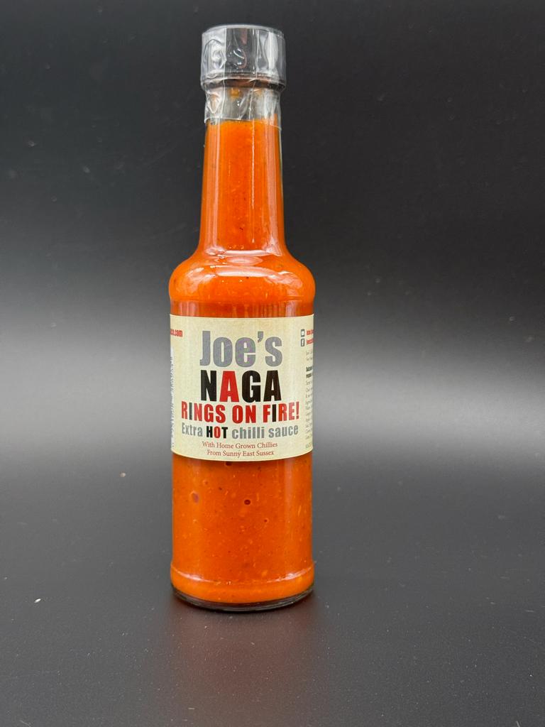 Joe's NAGA Rings On Fire Extra Hot Chilli Sauce