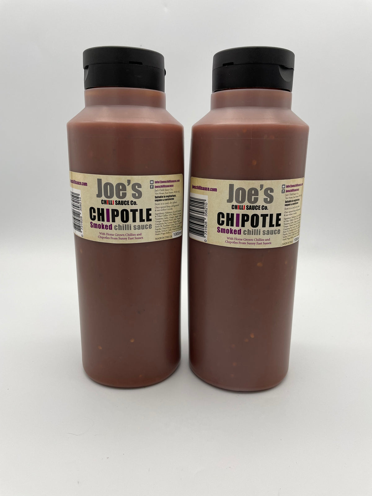 Joe's Chipotle Smoked Chilli Sauce: FOOD SERVICE SIZE: 2x1000ml BOTTLES