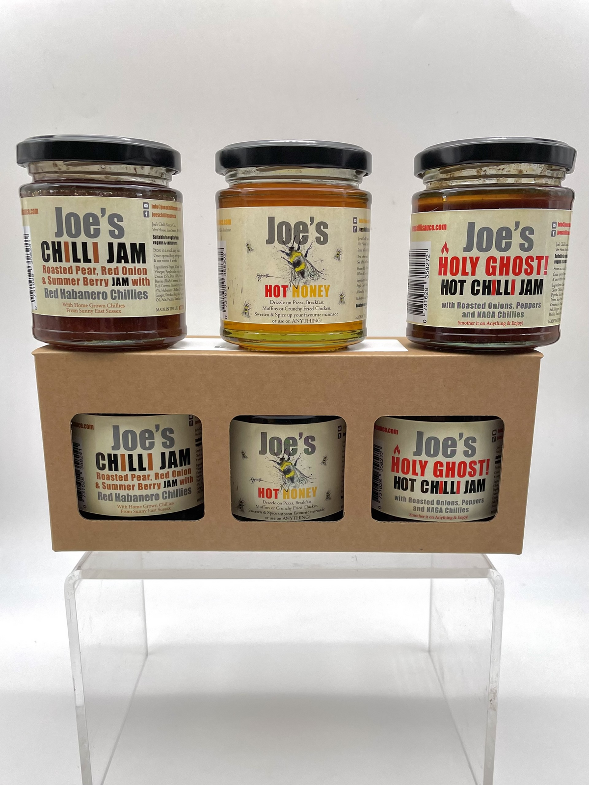 A 3 Jar Hot Honey & Chilli Jam GIFT PACK!